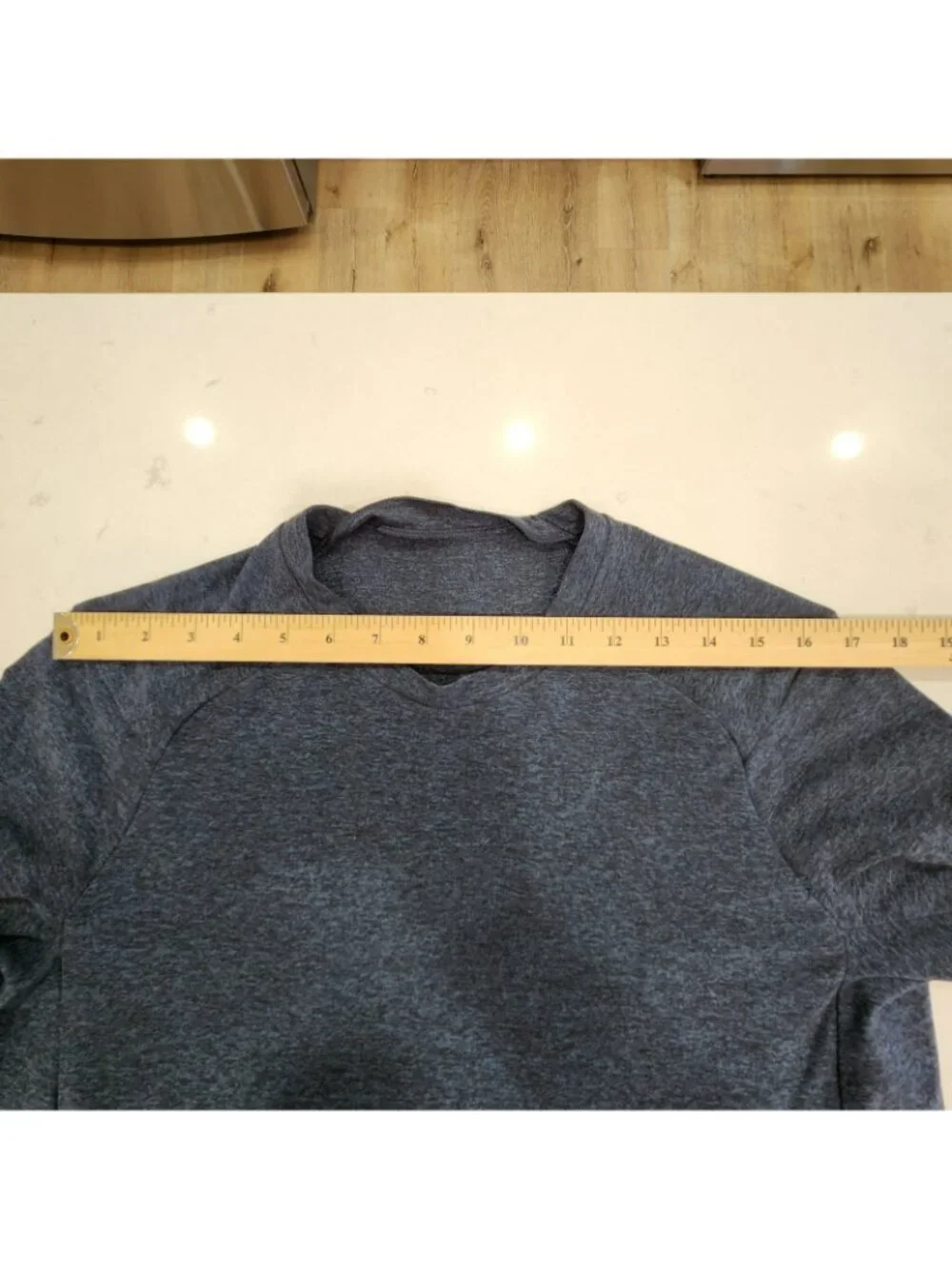 Lululemon Surge Warm Long Sleeve Shirt Dark Gray Running Hiking Thermal Mens L - Picture 8 of 11